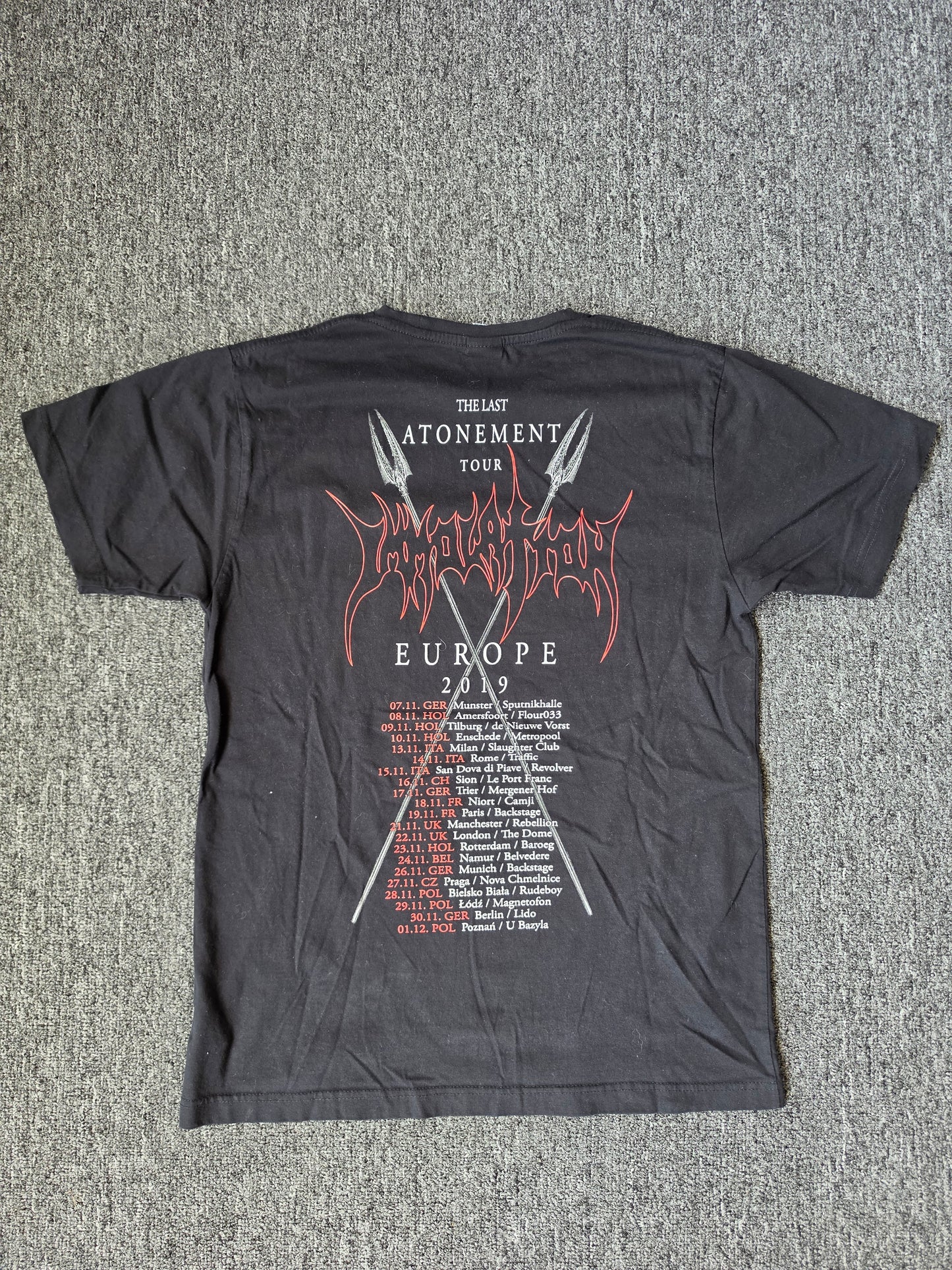 Immolation Last Atonement Band Tee (L)
