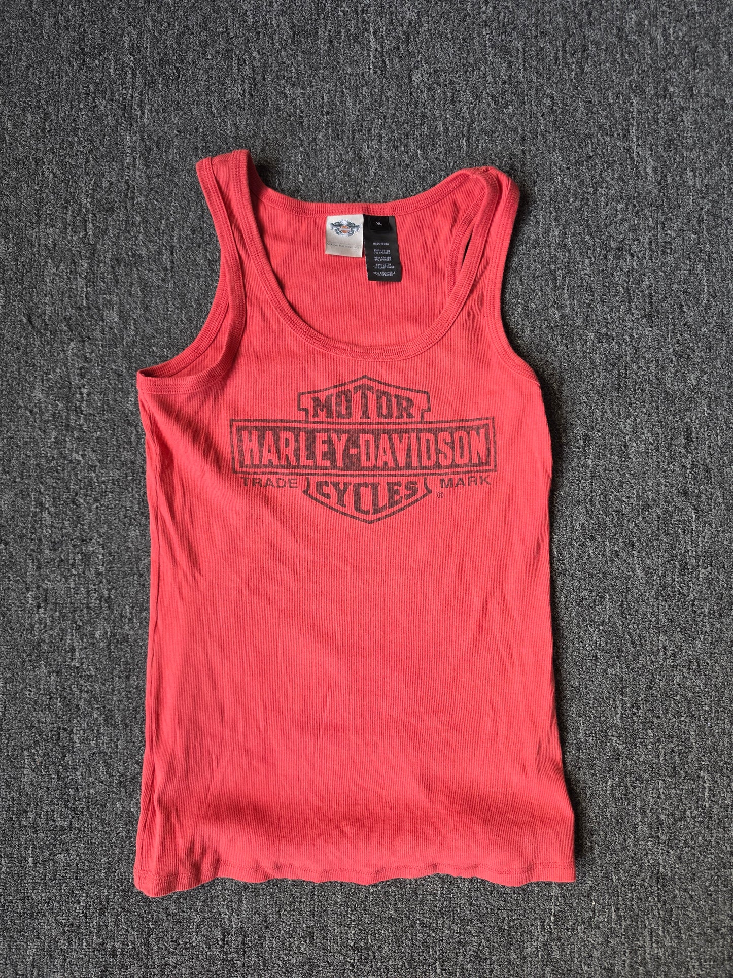 Harley Davidson Womens Orange Top ( XL)