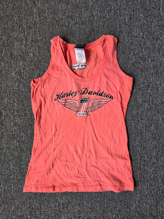 Harley Davidson Womens  Embroidered Top Sedalia MO (M)