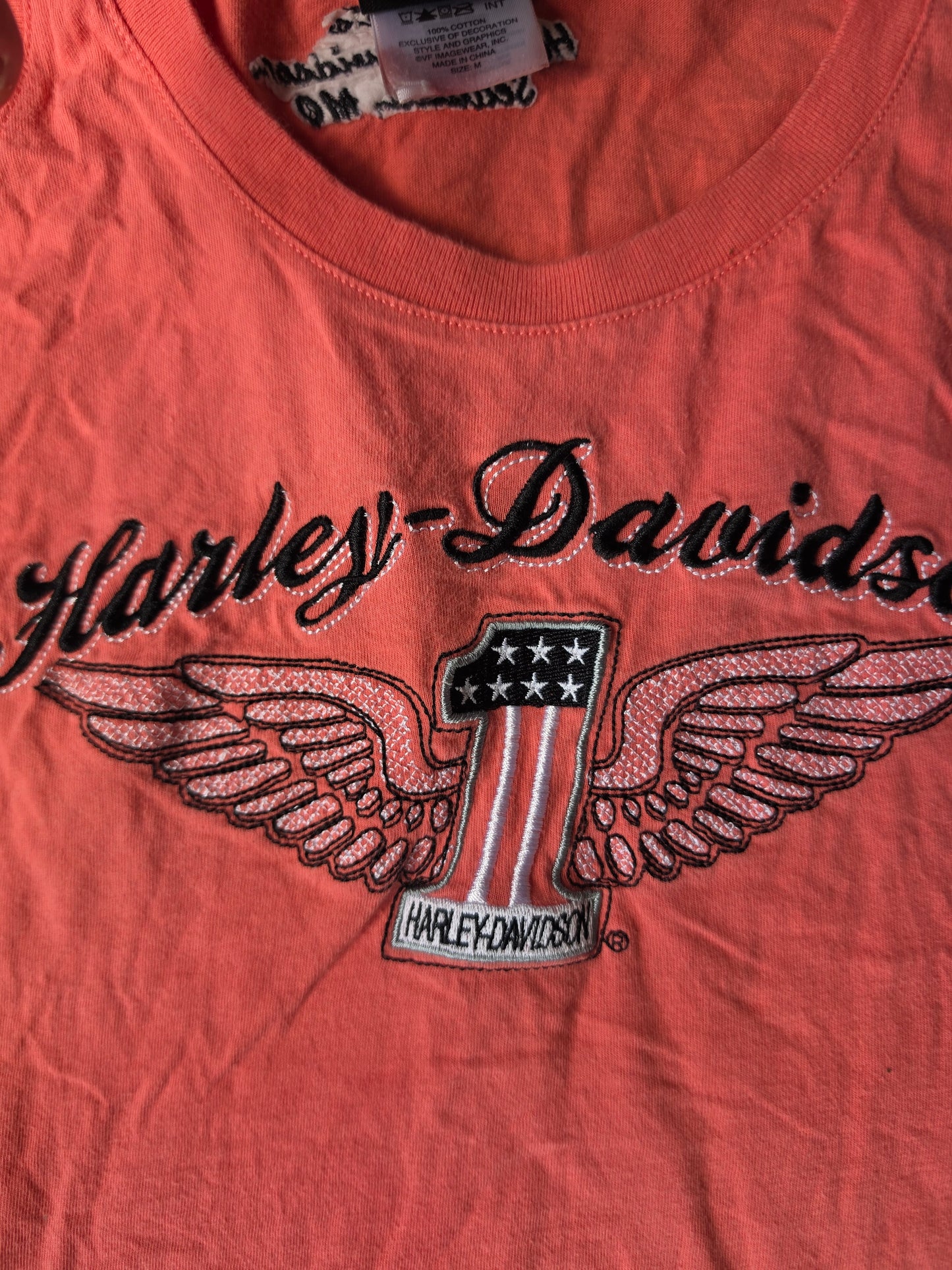 Harley Davidson Womens  Embroidered Top Sedalia MO (M)