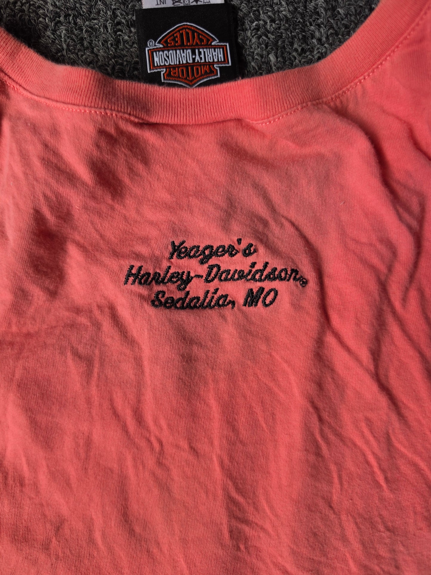 Harley Davidson Womens  Embroidered Top Sedalia MO (M)