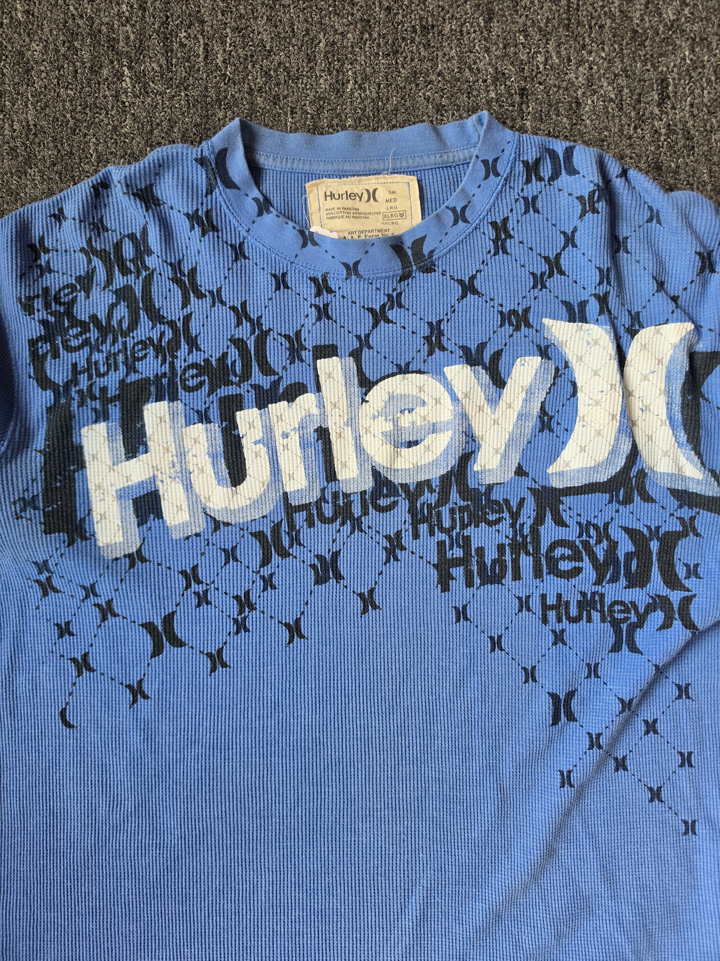 Hurley Surf Long Sleeve Blue Thermal (XL)