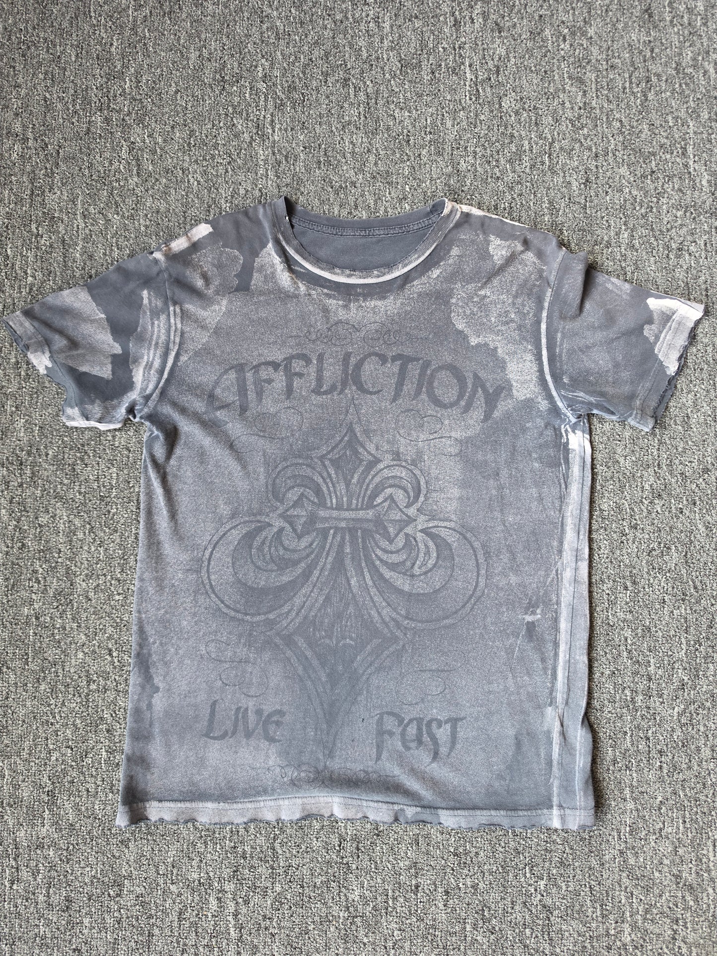 Affliction Live Fast Fader Tee (S)