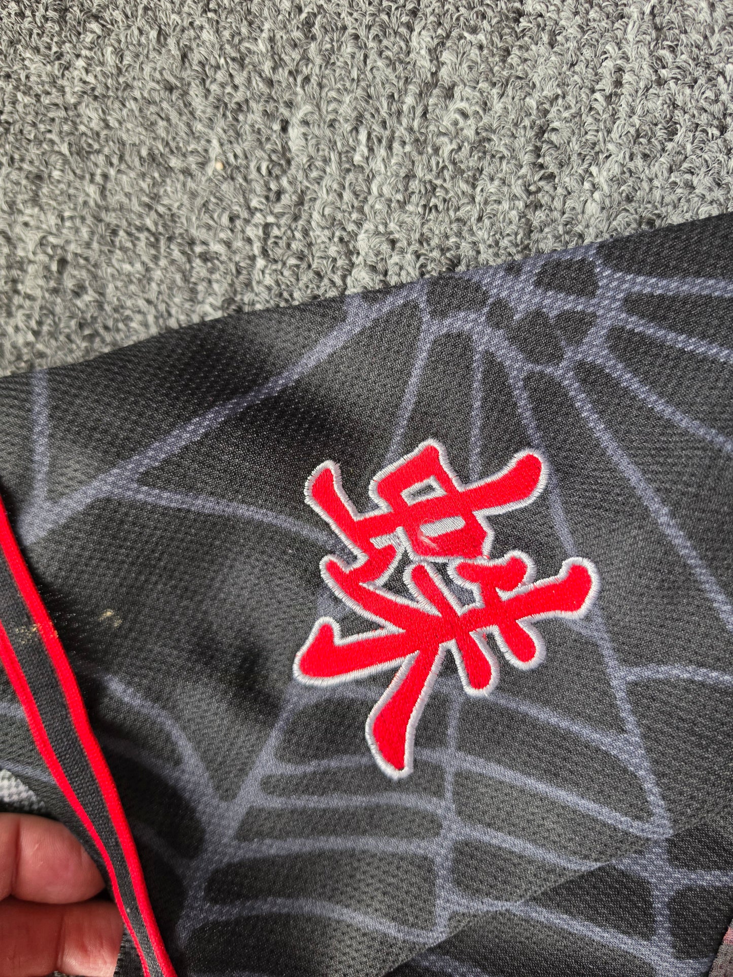 2002 Spiderman AOP Embroidered Button Up (L)