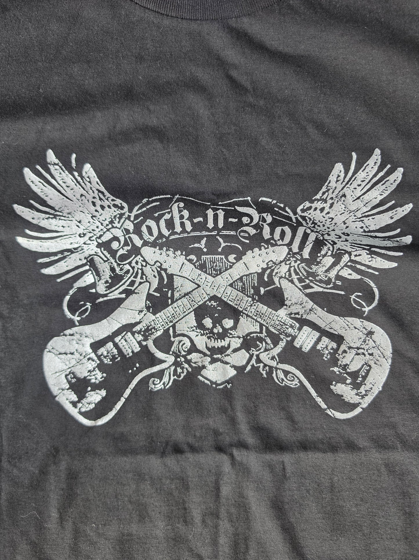 Sex, Booze & Rock N Roll Y2k Black Tee (M)