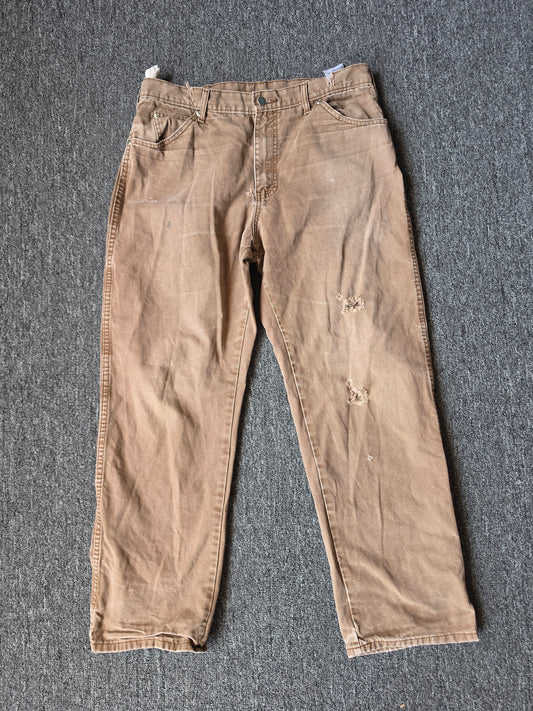 Brown Faded & Distressed Dickies (34/32)