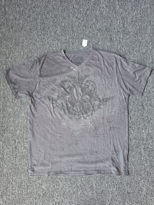 Retrofit Embroidered Cross With V-Neck (L)