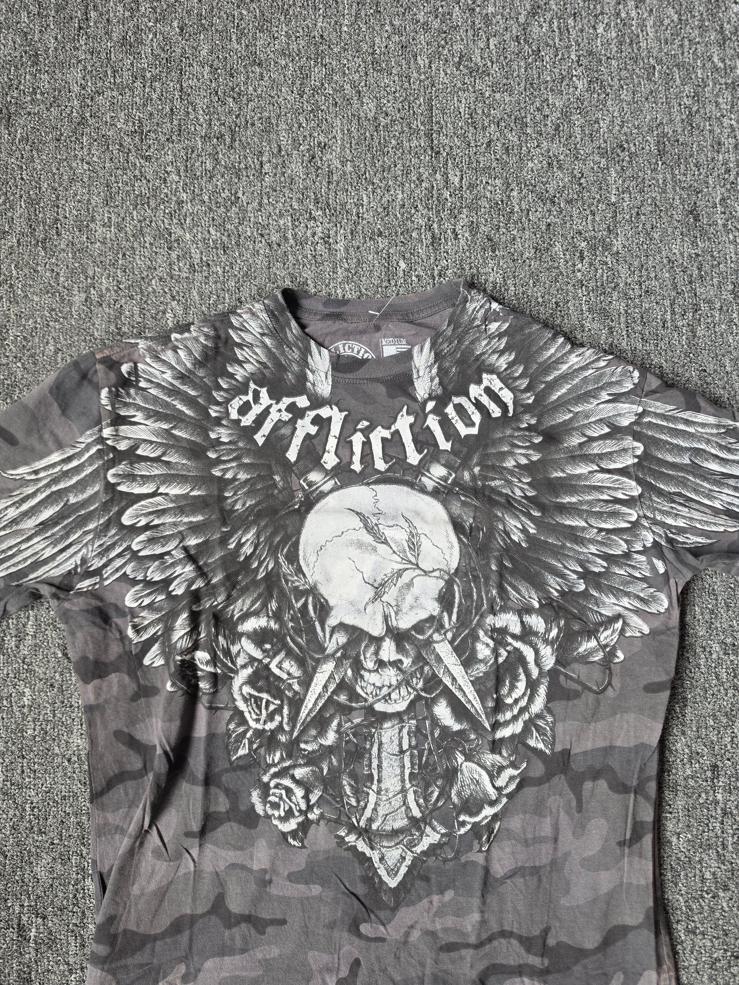 Affliction Y2K Skull & Wings Long Sleeve (M)