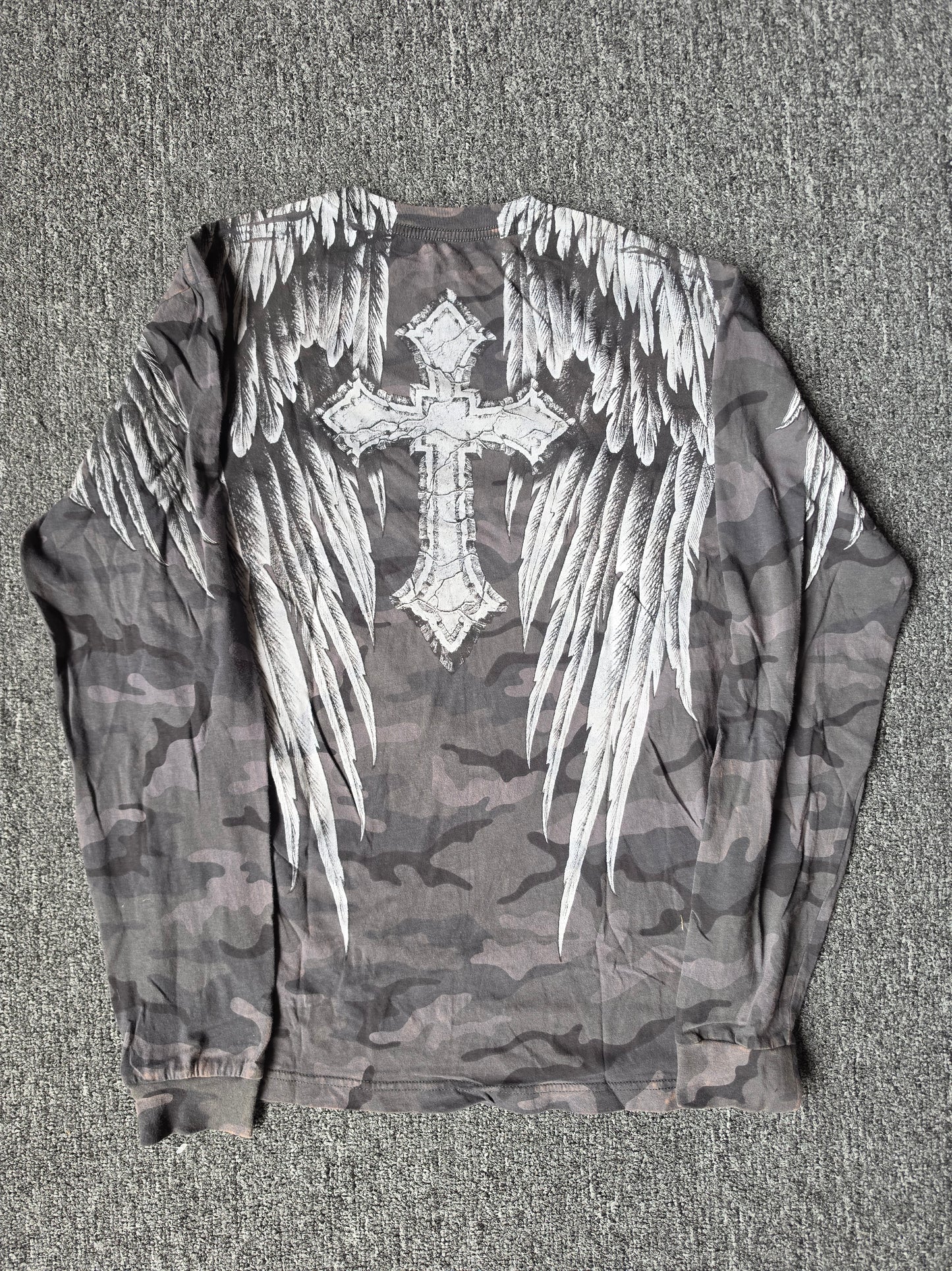 Affliction Y2K Skull & Wings Long Sleeve (M)