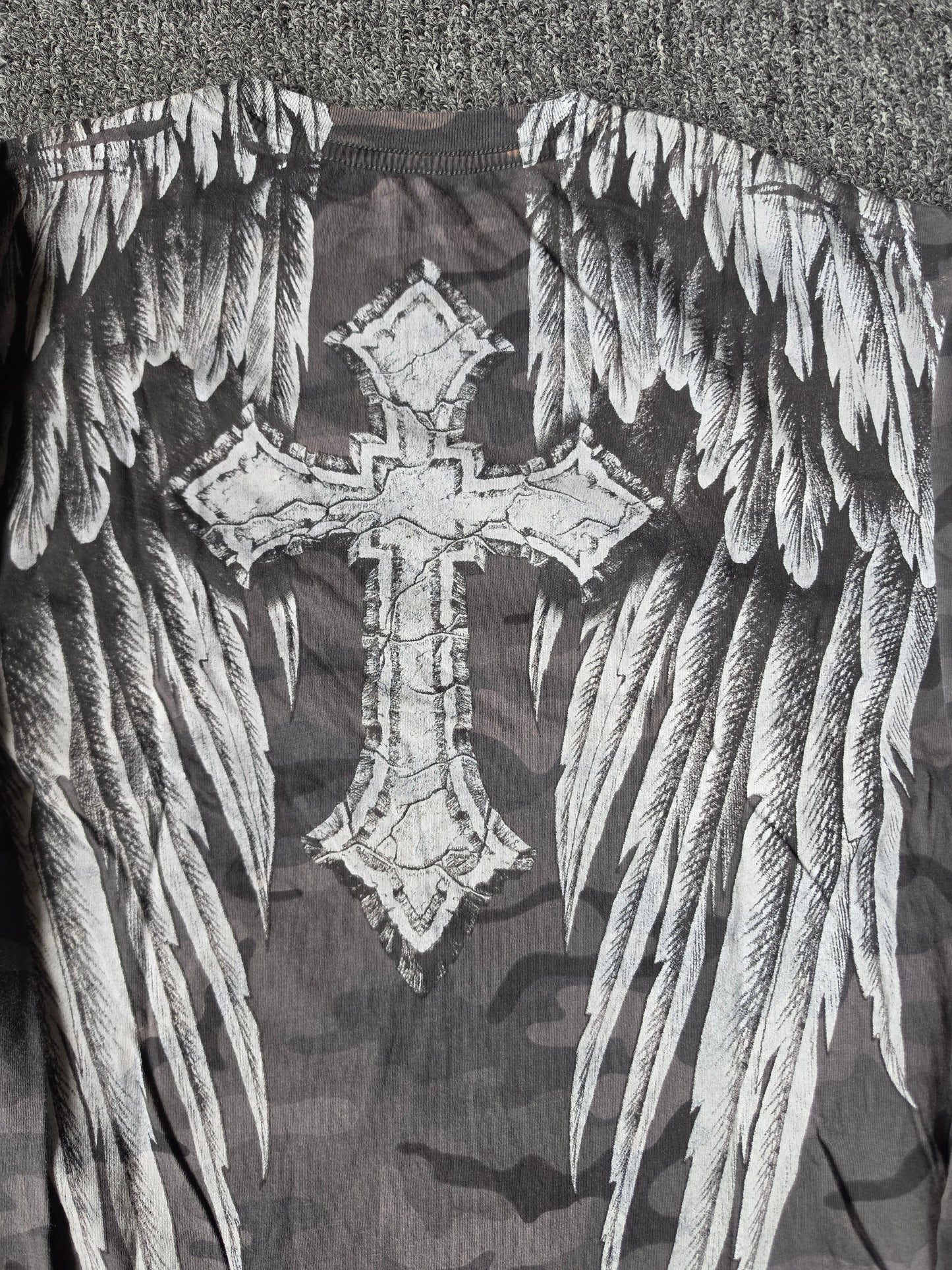 Affliction Y2K Skull & Wings Long Sleeve (M)
