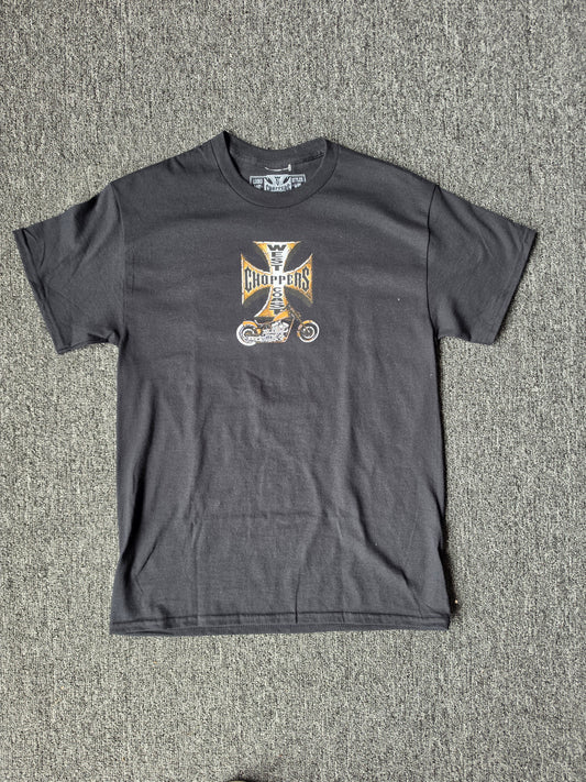 West Coast Choppers Flaming Gold Emblem (M)