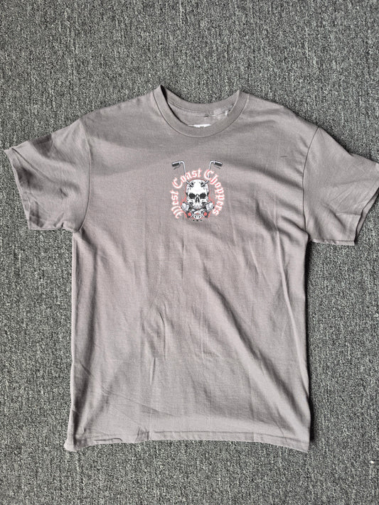 West Coast Choppers Skull & Handlebars Grey Tee (M)