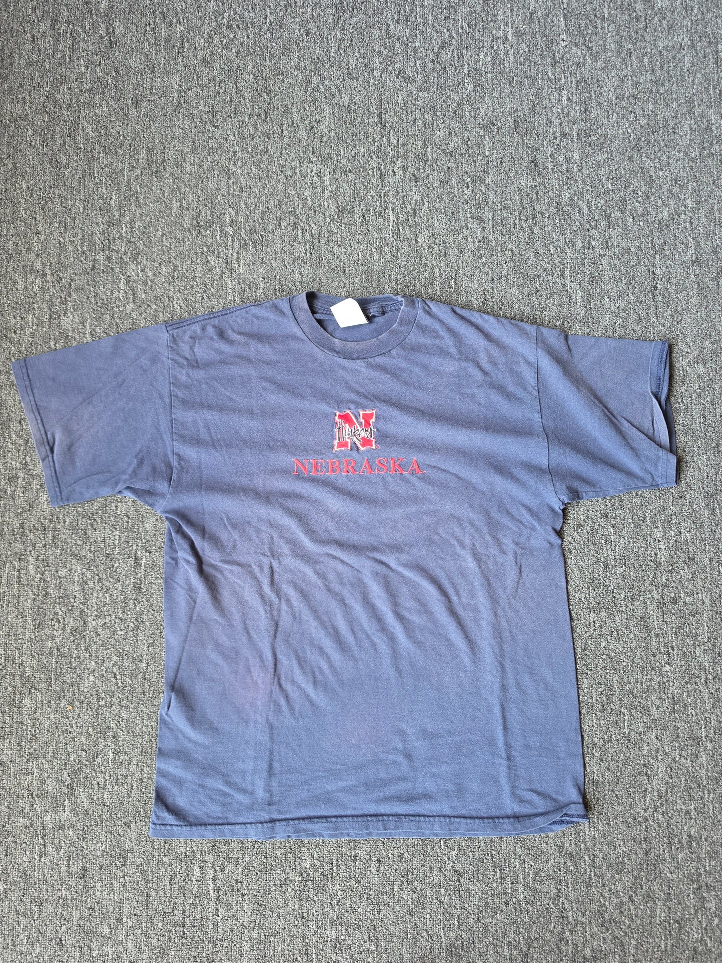 Nebraska Embroidered Tee Shirt (XL)
