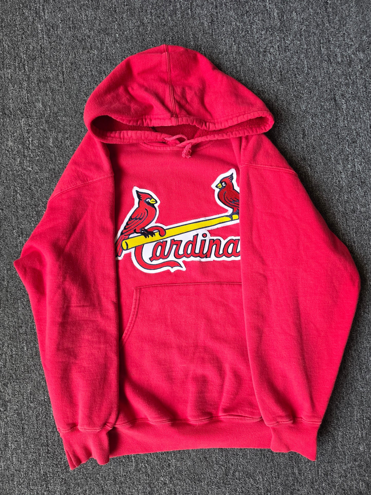 St Louis Cardinals Embroidered Hoody (L)