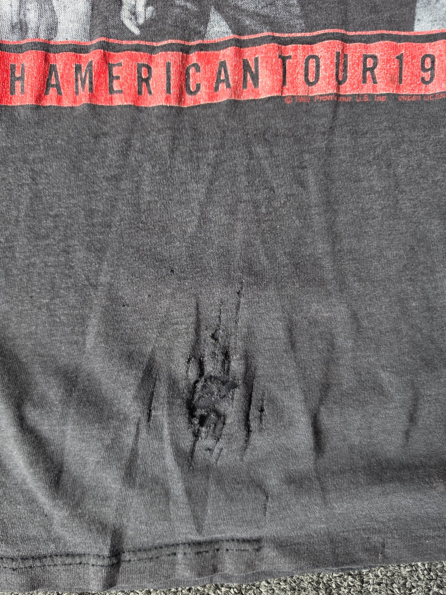 Rolling Stones Steel Wheels 1989 Distressed Tee (L)