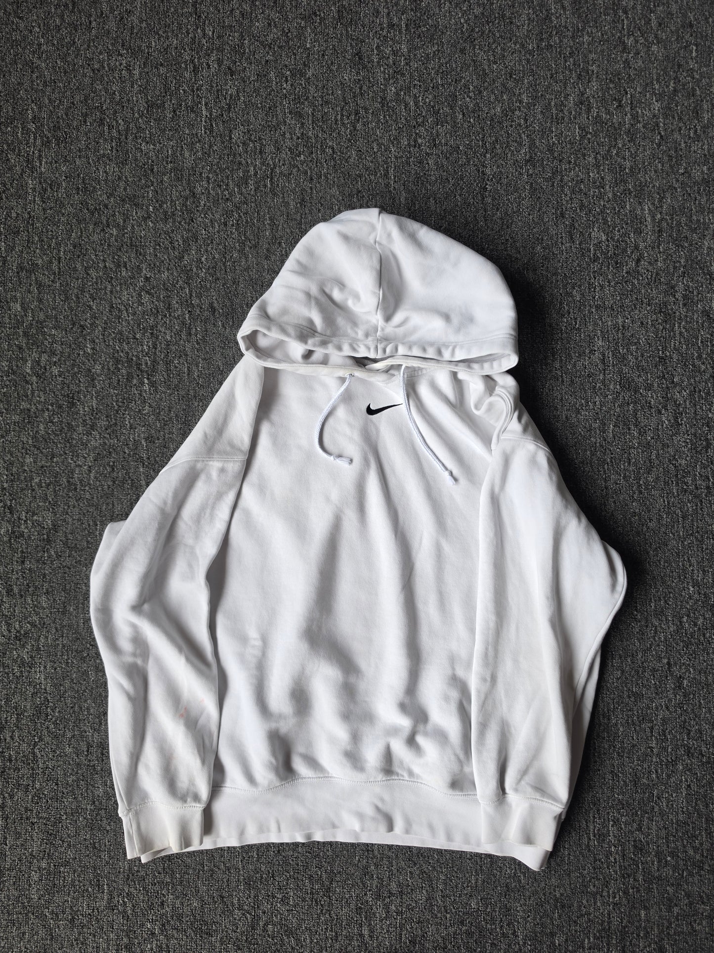 Nike Center Swoosh White Hoody (L)