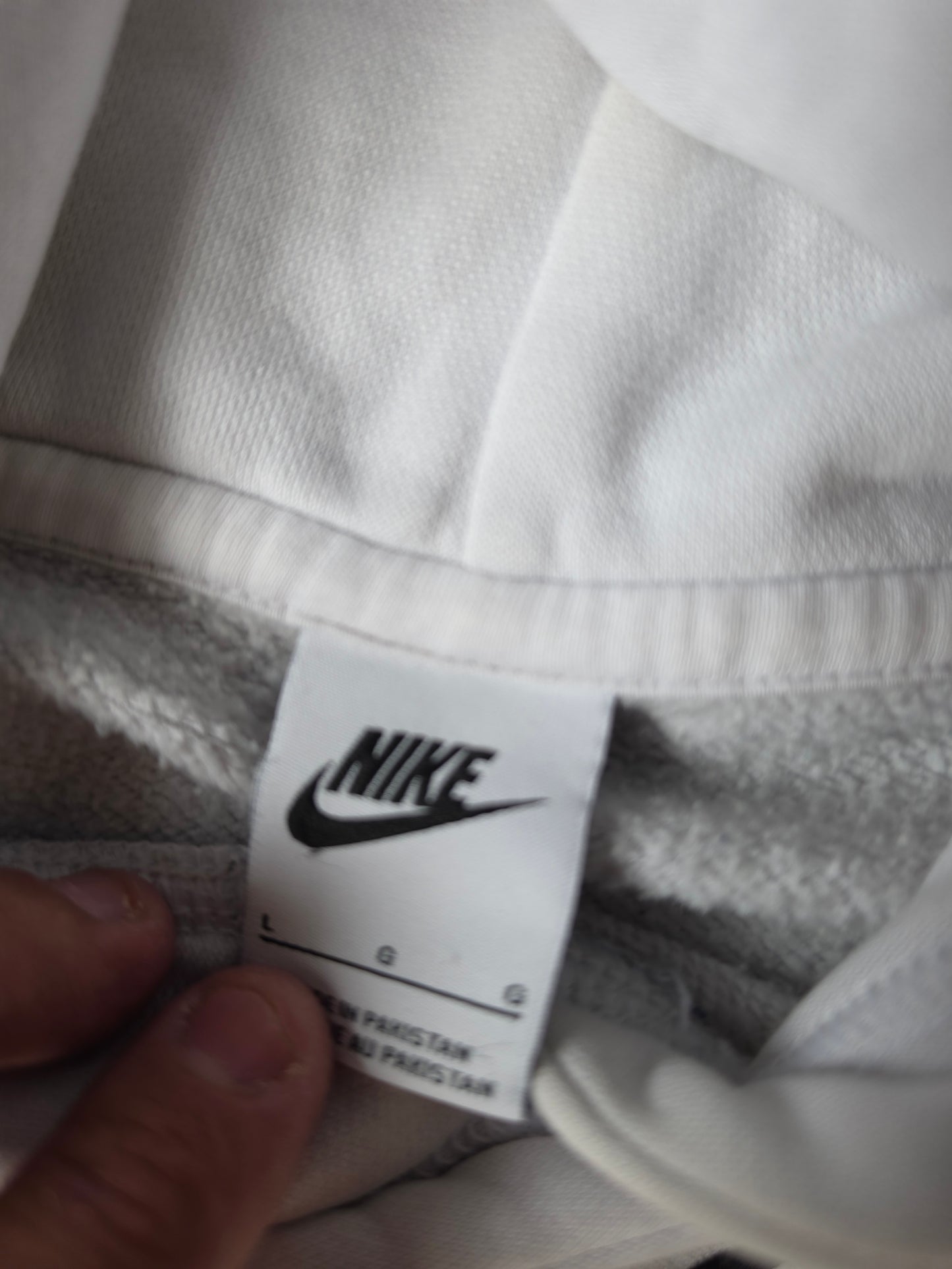 Nike Center Swoosh White Hoody (L)