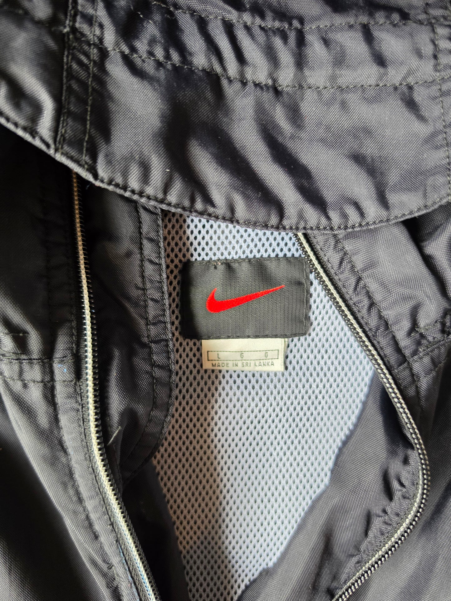 Nikes Black Windbreaker Jacket (L)