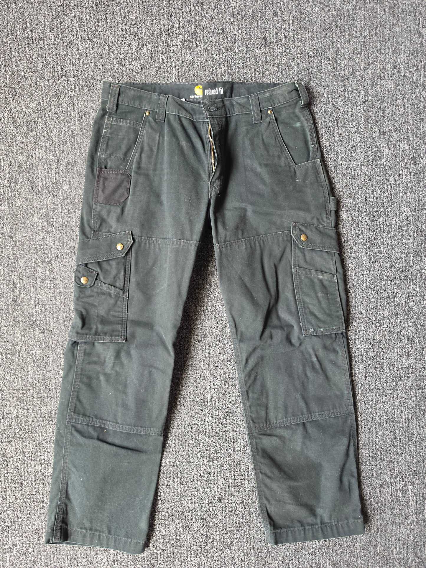 Carhartt Double Knees Relaxed Fit Black Jeans (36/30)