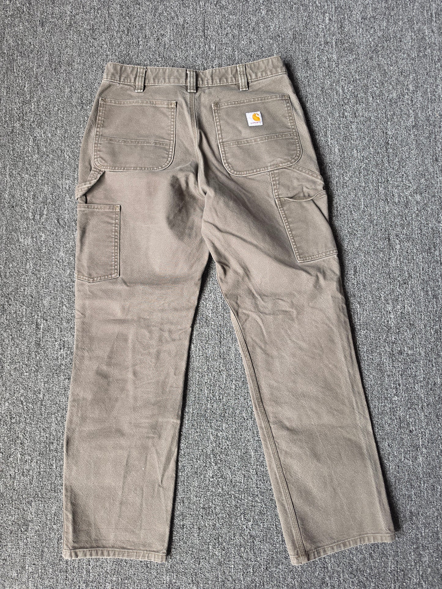 Carhartt Brown Double Knees Relaxed Fit (32/32)