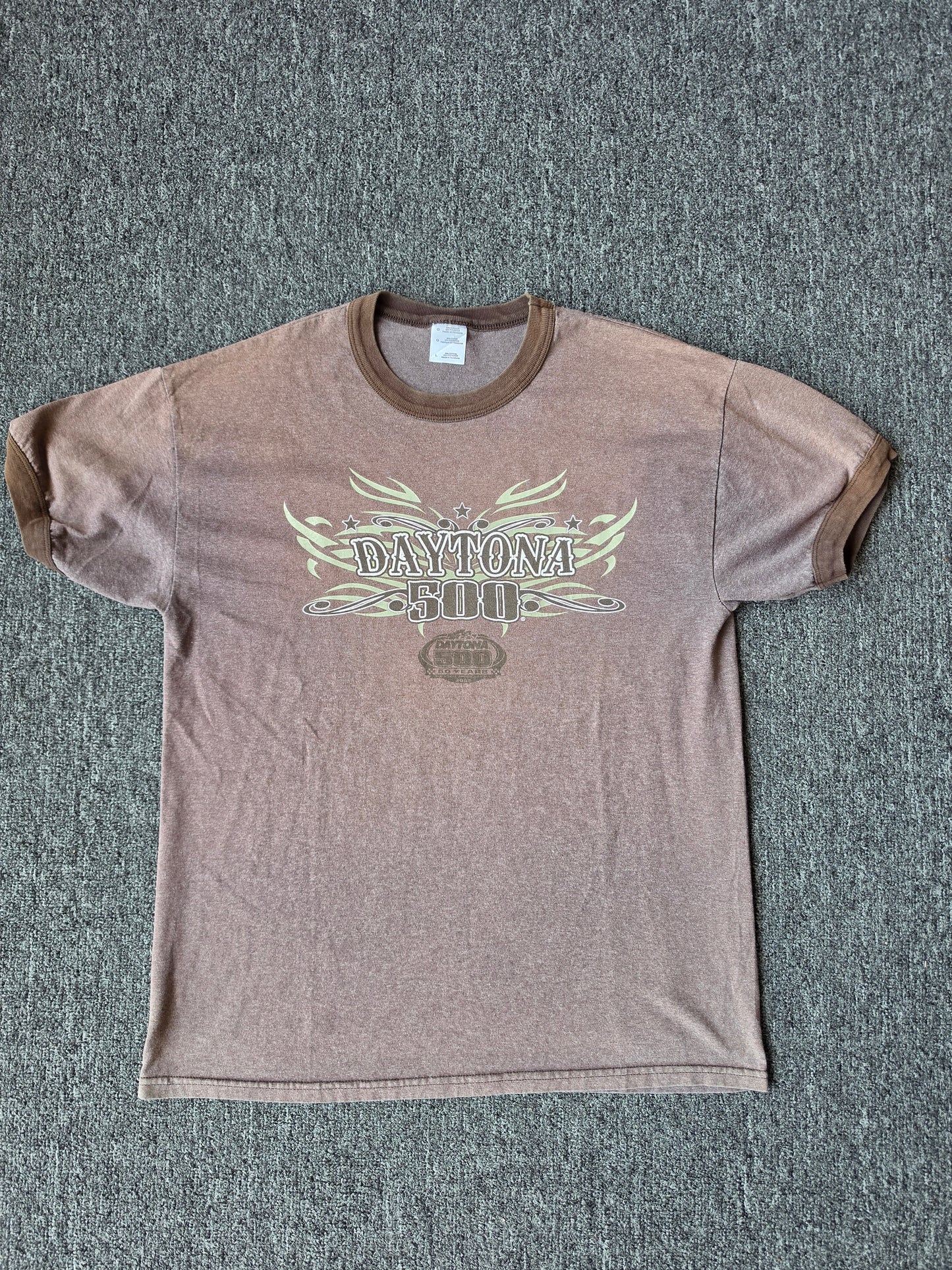 Daytona Beach Nascar/Y2K Ringer Tee (L)