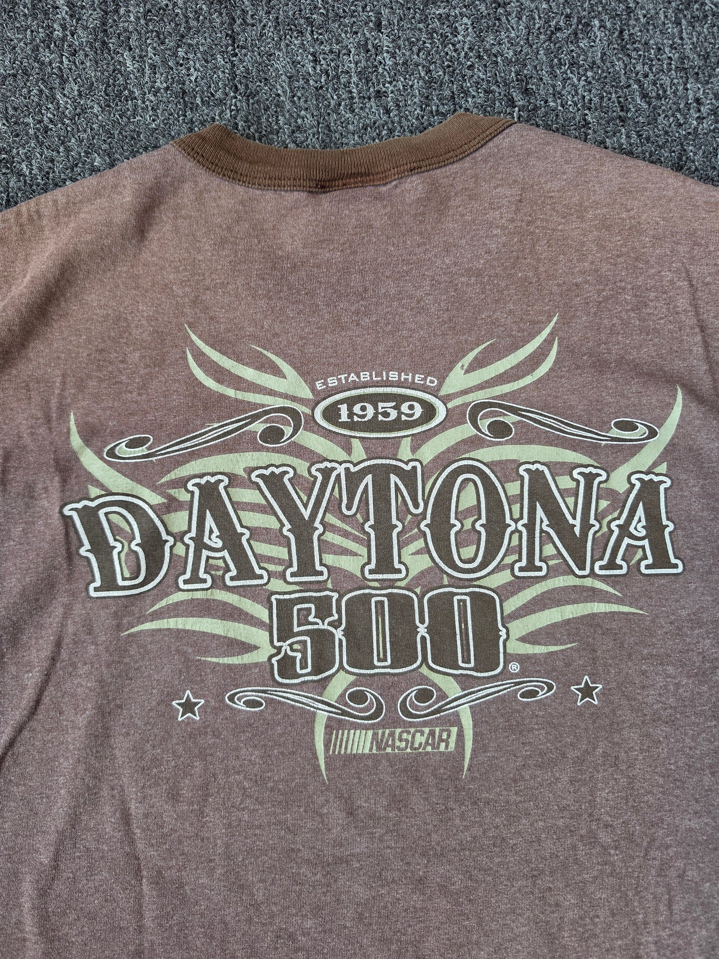 Daytona Beach Nascar/Y2K Ringer Tee (L)