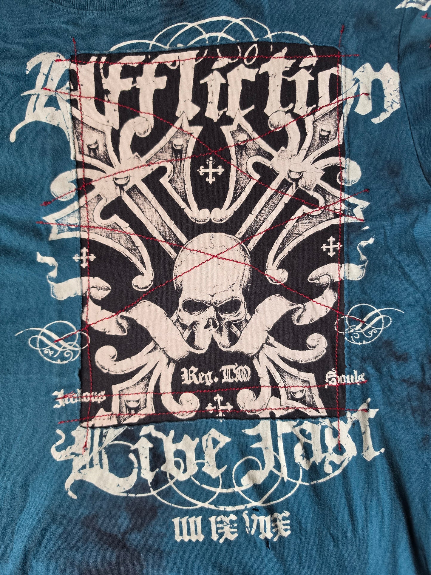 Affliction Live Fast Skull & Wings (M)