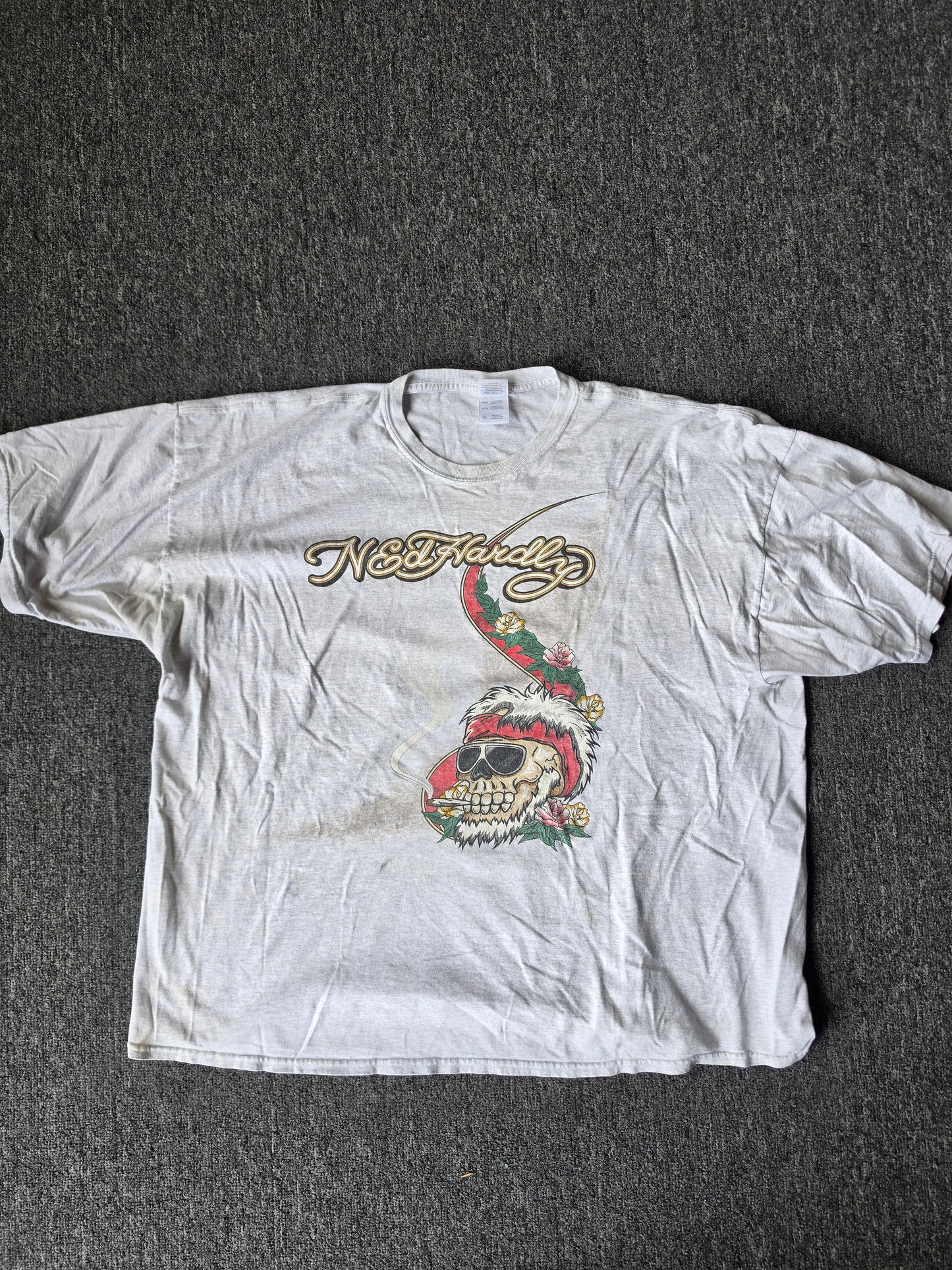 Ed Hardy Smoking Distressed Tee (3XL)