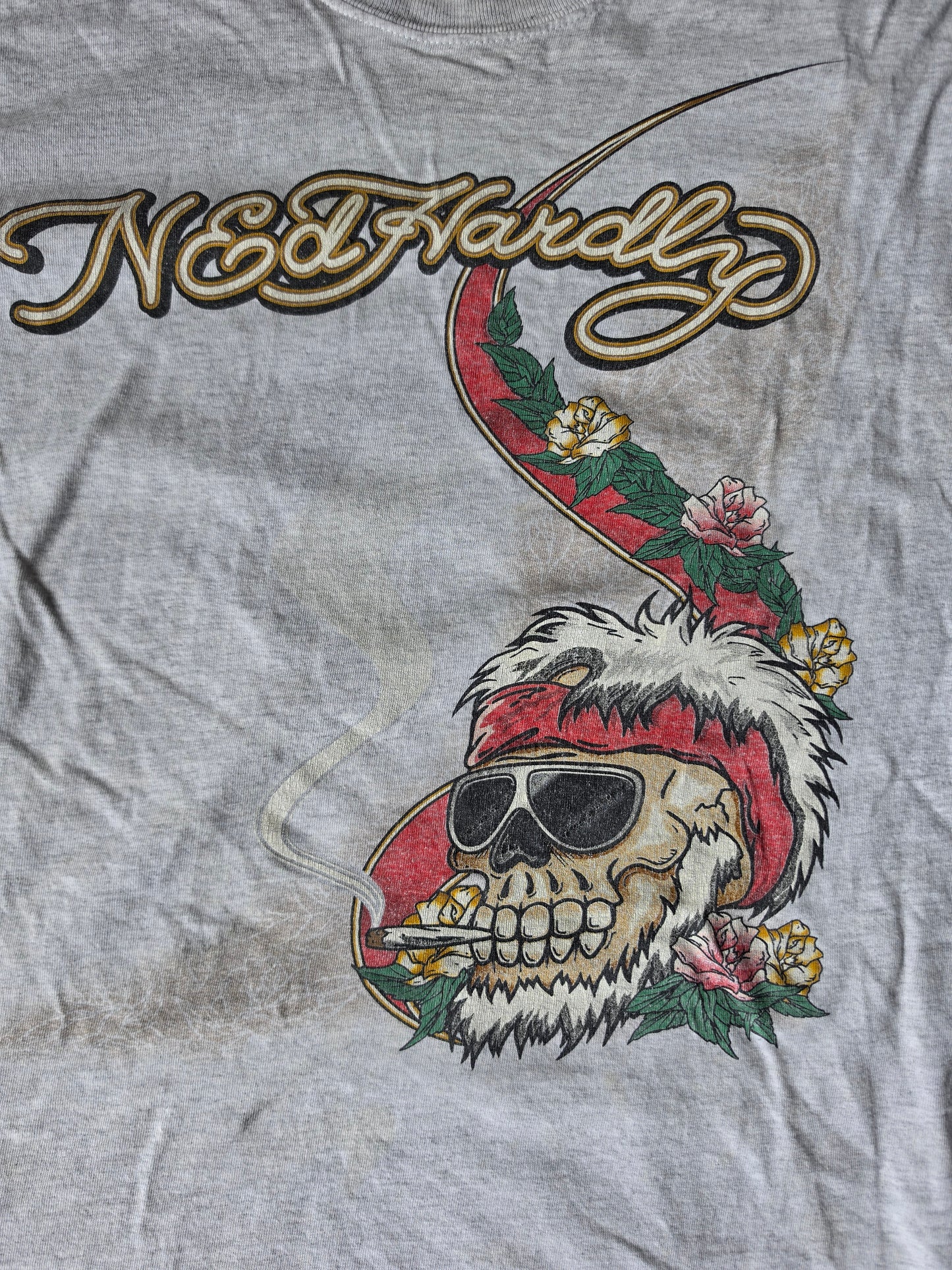 Ed Hardy Smoking Distressed Tee (3XL)