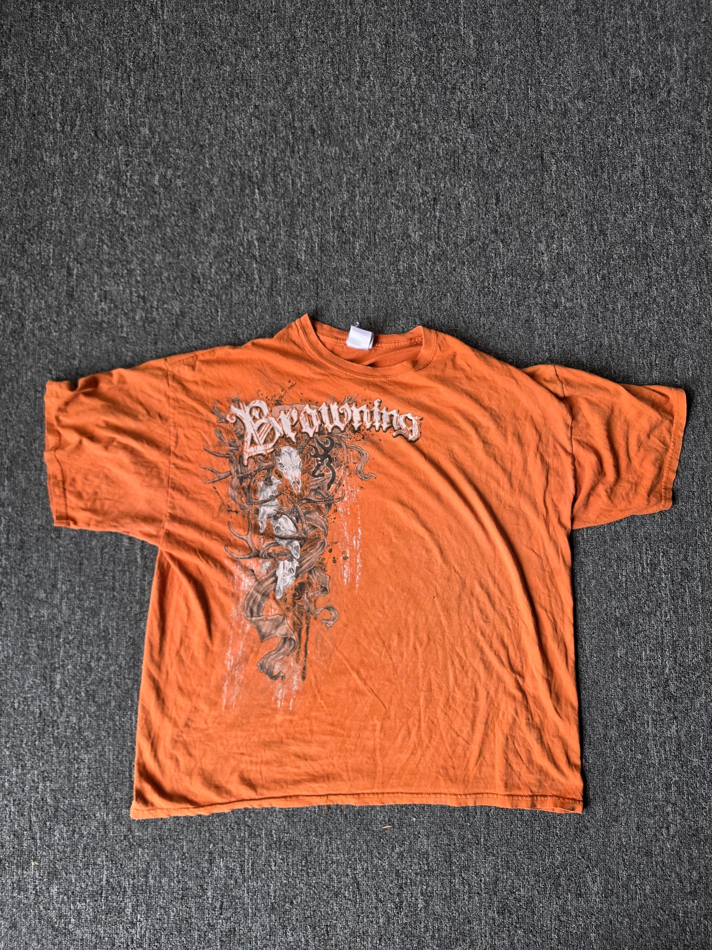 Browning Y2K Style Orange Tee (2XL)