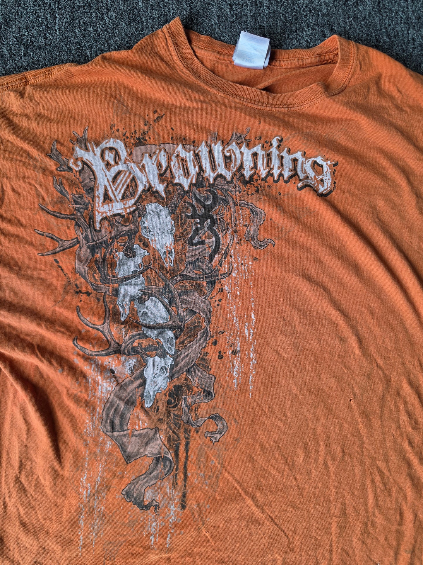 Browning Y2K Style Orange Tee (2XL)