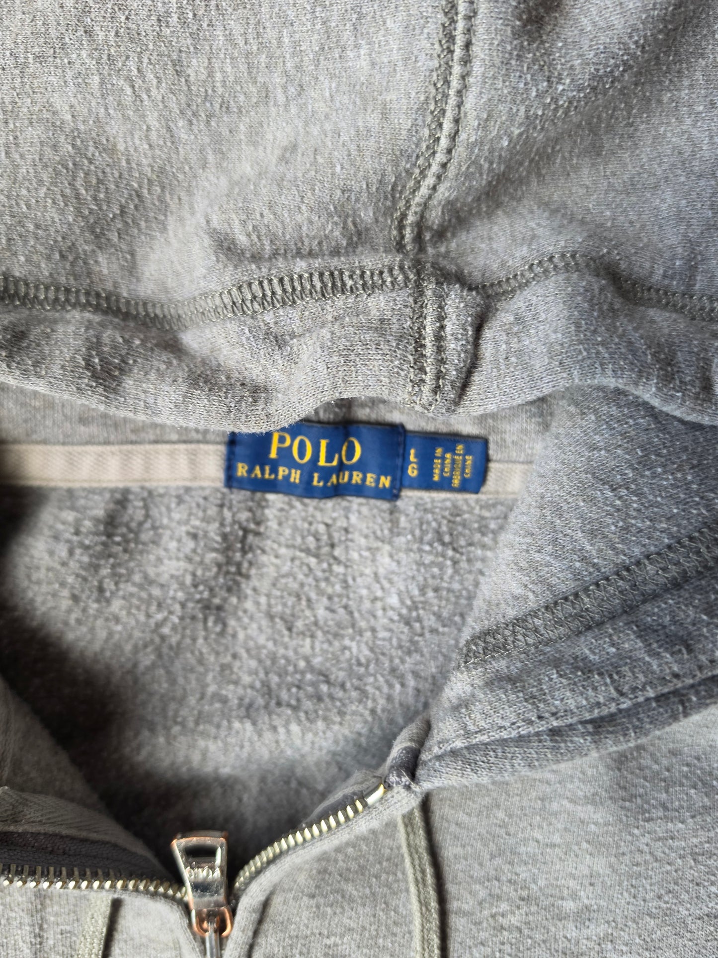 Polo Grey Zip Up (L)