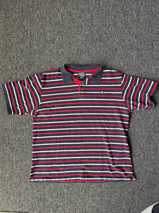South Pole Striped Polo Shirt (boxy Large)
