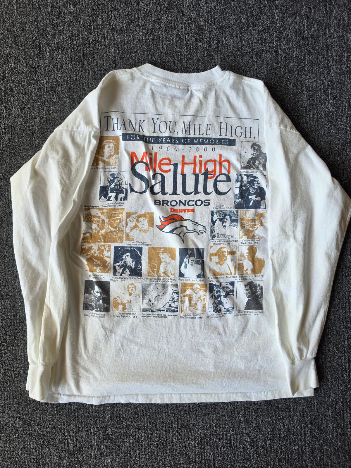 Denver Broncos Mile High Stadium Salute 2000 Long Sleeve (XL)