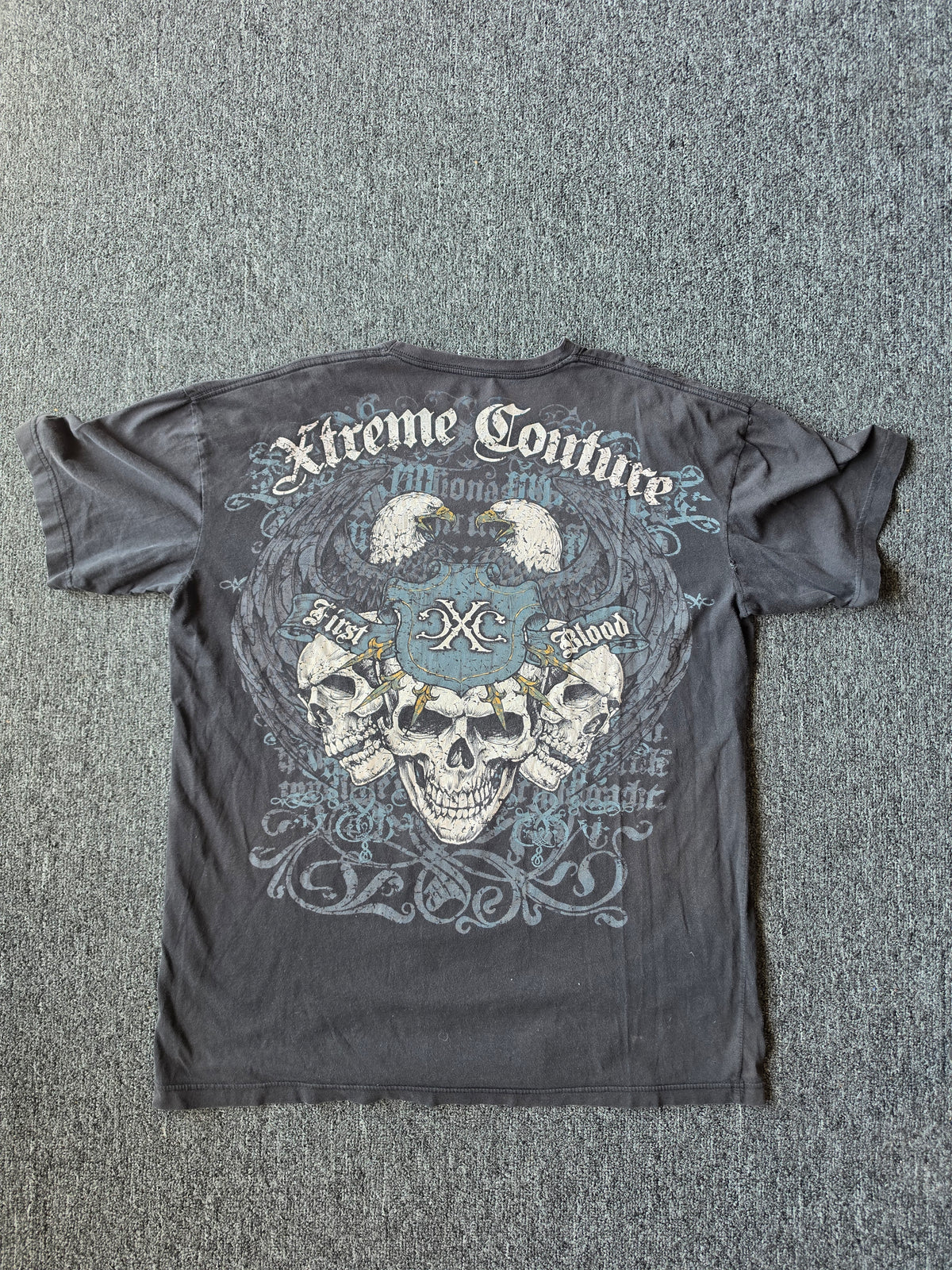 Extreme Couture Skull Black Tee (2XL - fits like XL)