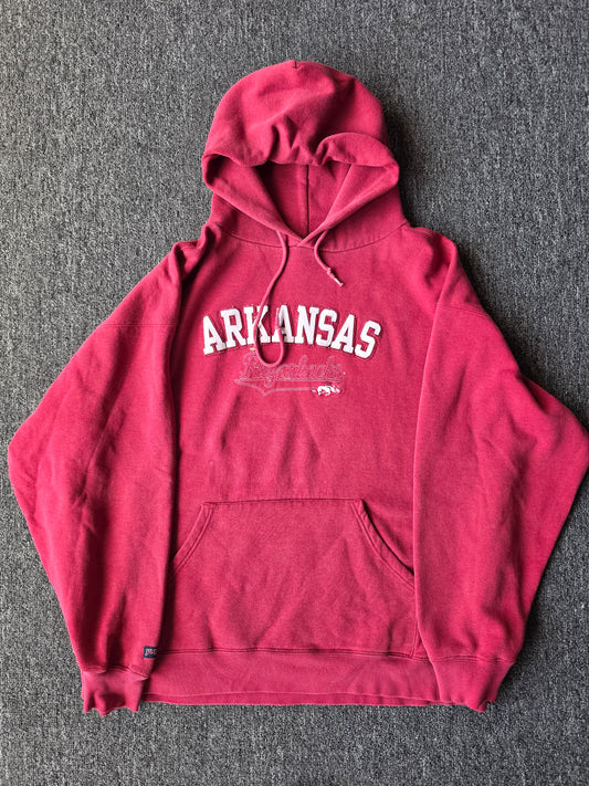 Arkansas Razorbacks Embroidered Hoody (XL)