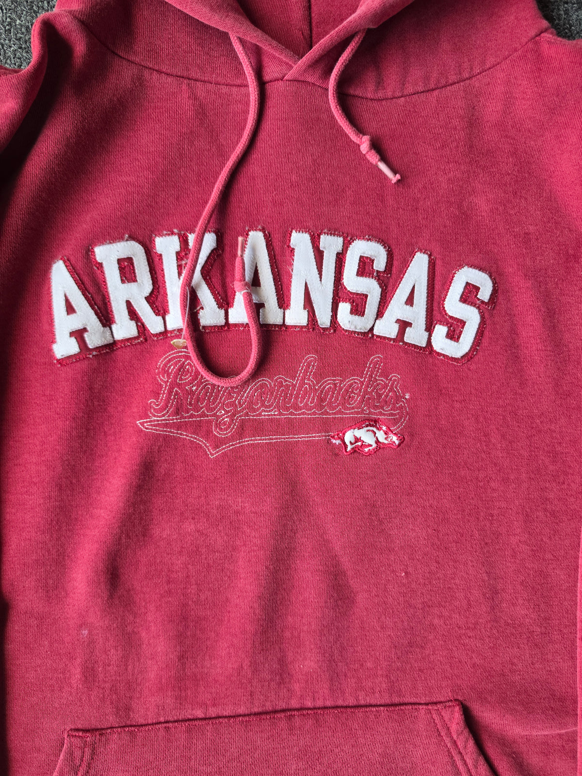 Arkansas Razorbacks Embroidered Hoody (XL)