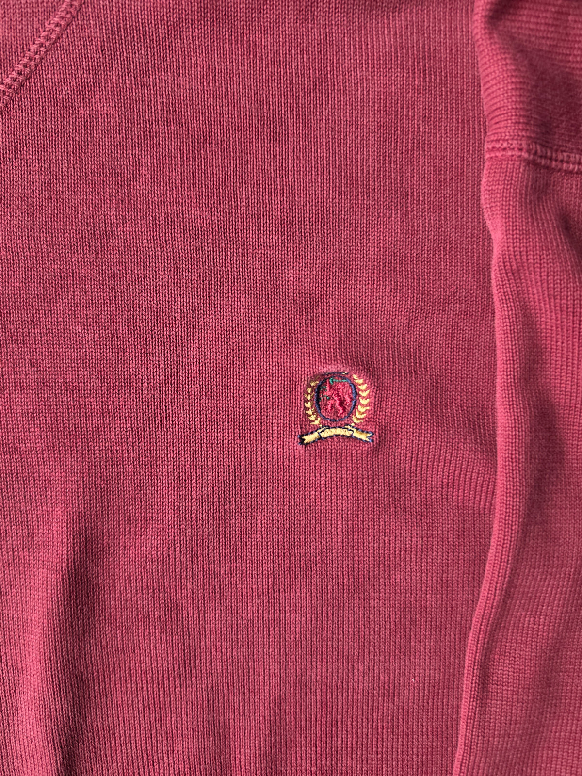 Tommy Hilfiger Maroon Crew (L)