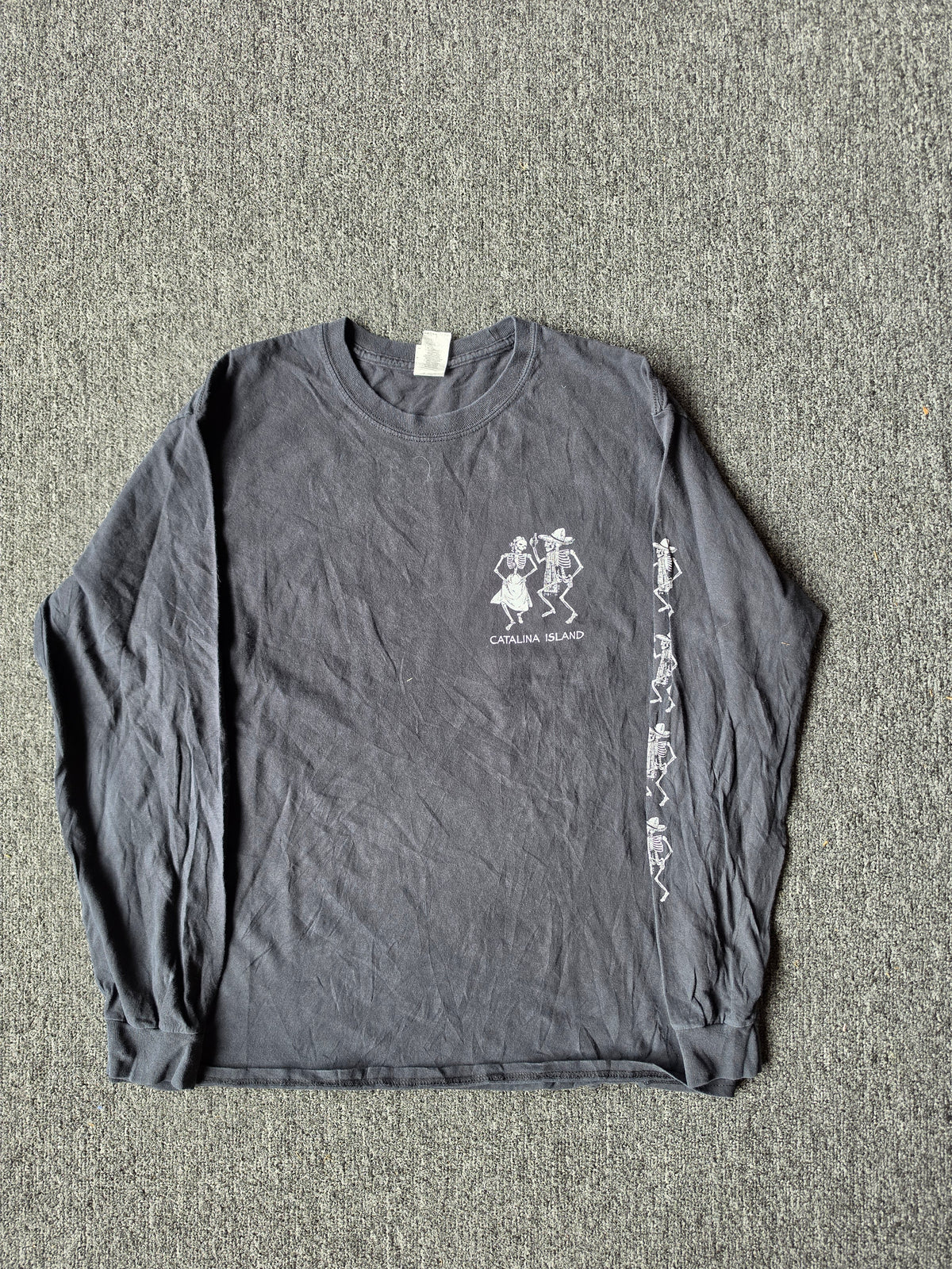 Catalina Island Dancing Skeletons Long Sleeve (L)