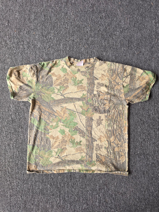90s Camo Faded Tee (L)