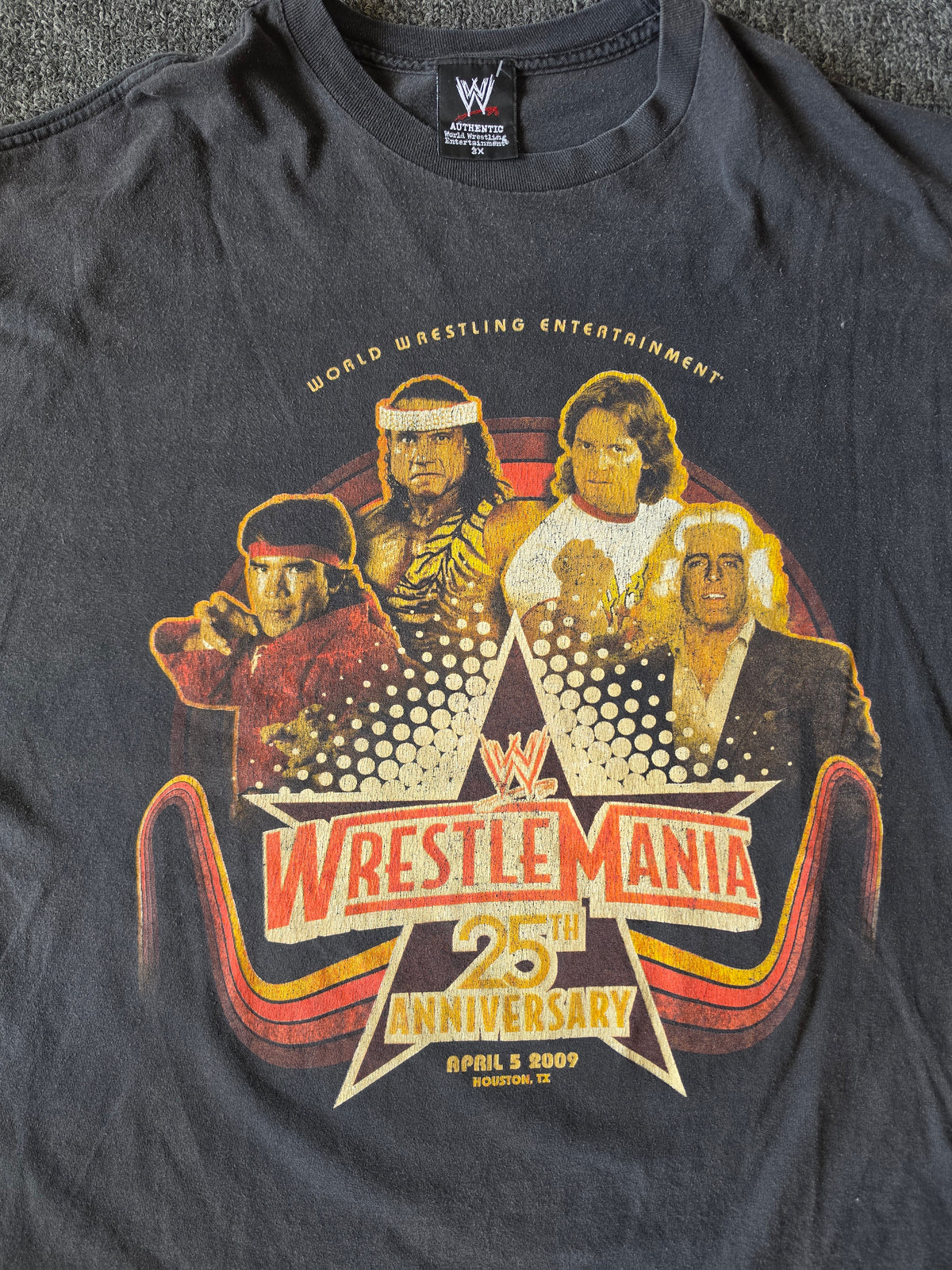 Wrestlemania 25th Anniversary 2009 w/Piper, Snuka & Flair (3XL)