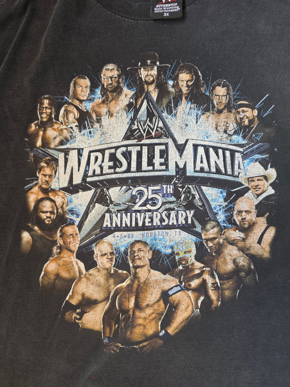 Wrestlemania 25th Anniversary Triple H, Undertaker, and More (3XL)