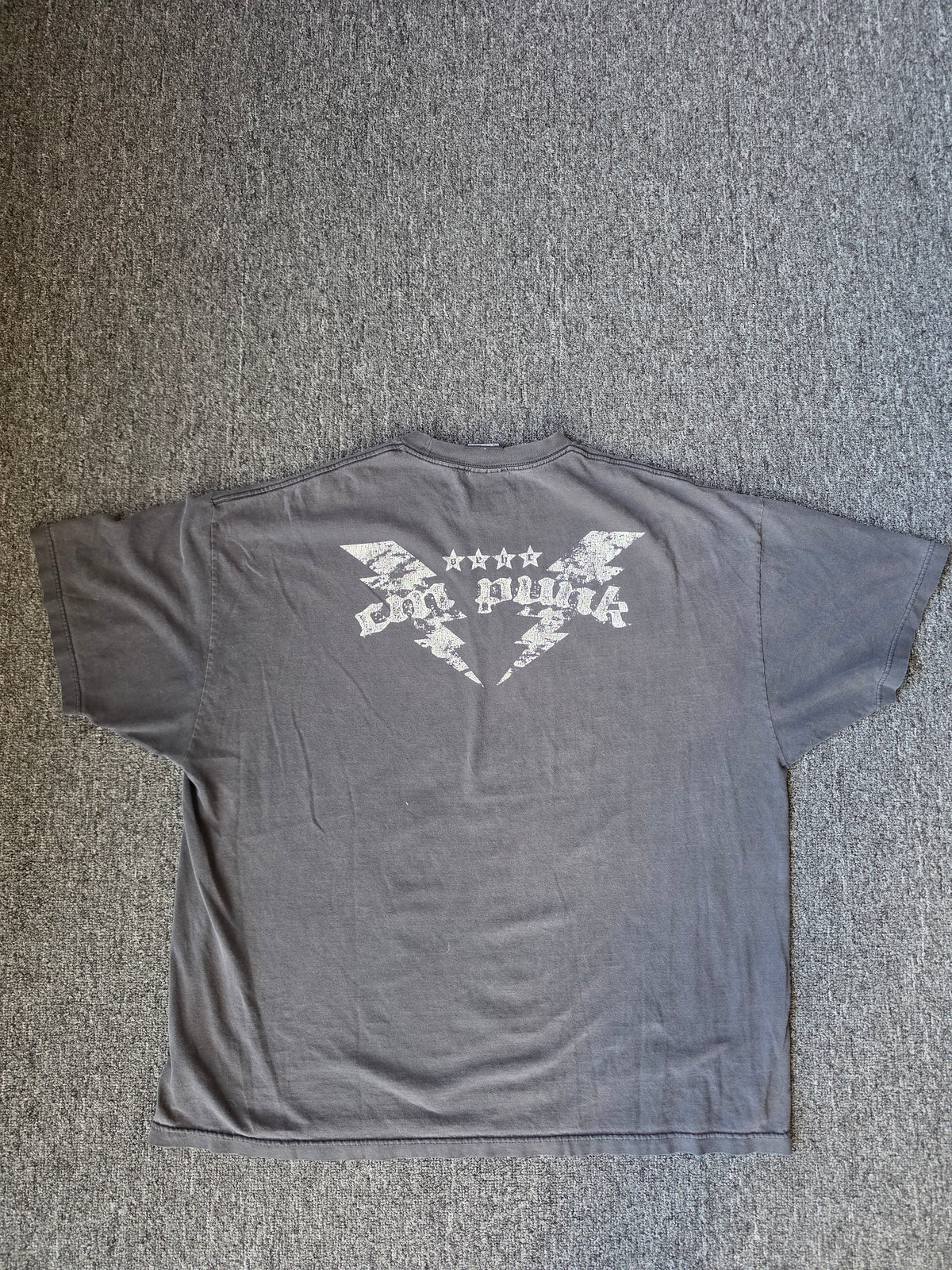 Rare Faded 2010 WWE CM PUNK Vintage Fists Tshirt Black WWF ROH WCW Wrestling Mens Tee 3XL