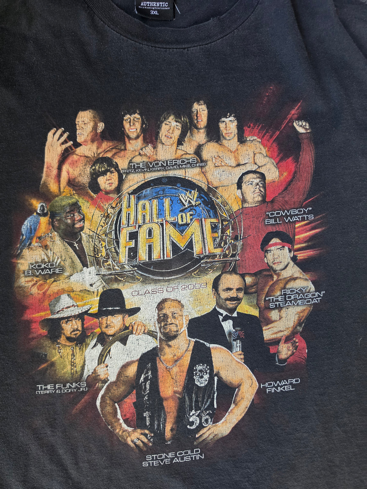 WWE Hall Of Fame Shirt Large Stone Cold Ricky Steamboat Terry Funk Von Erich (3XL)