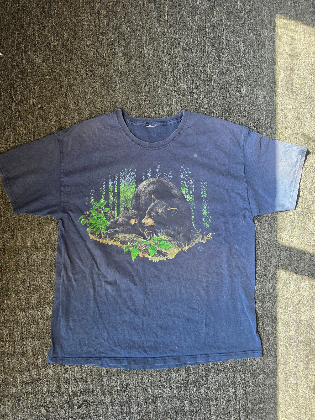 Mama Bear & Baby Bear Blue Tee (L)