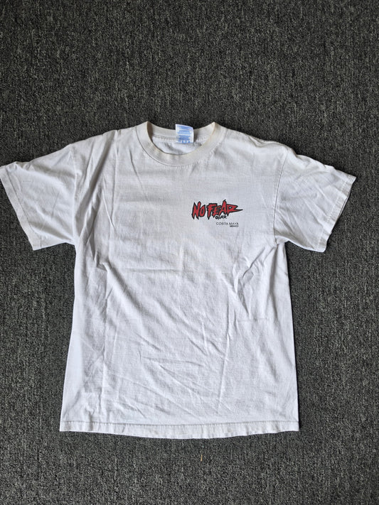 White No Fear Funny Shirt (M)