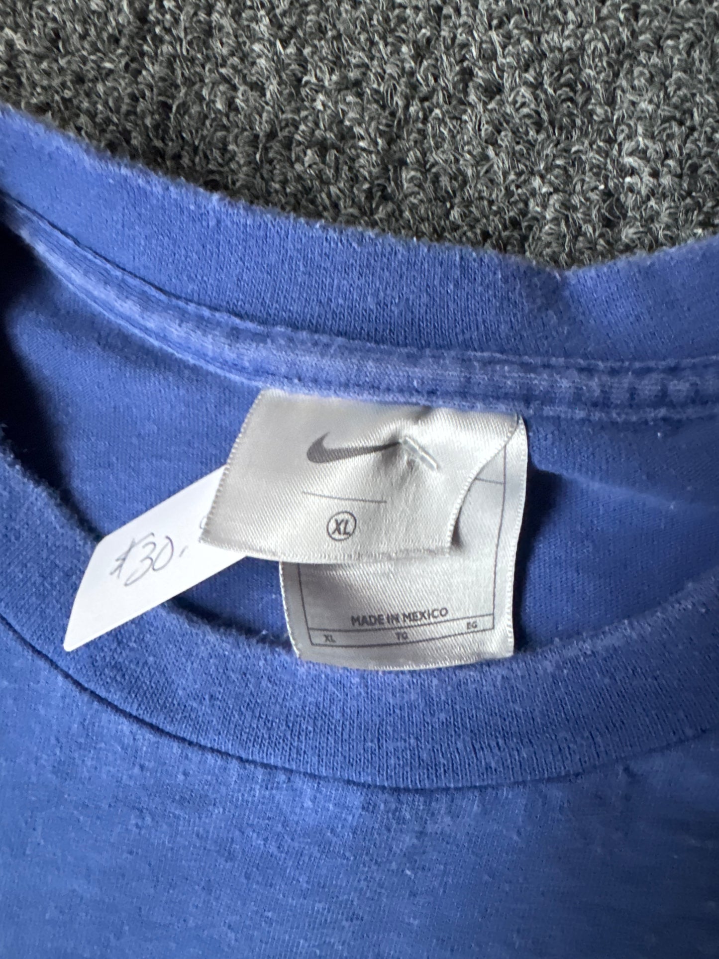 Y2K Blue Nike Long Sleeve Shirt (XL)