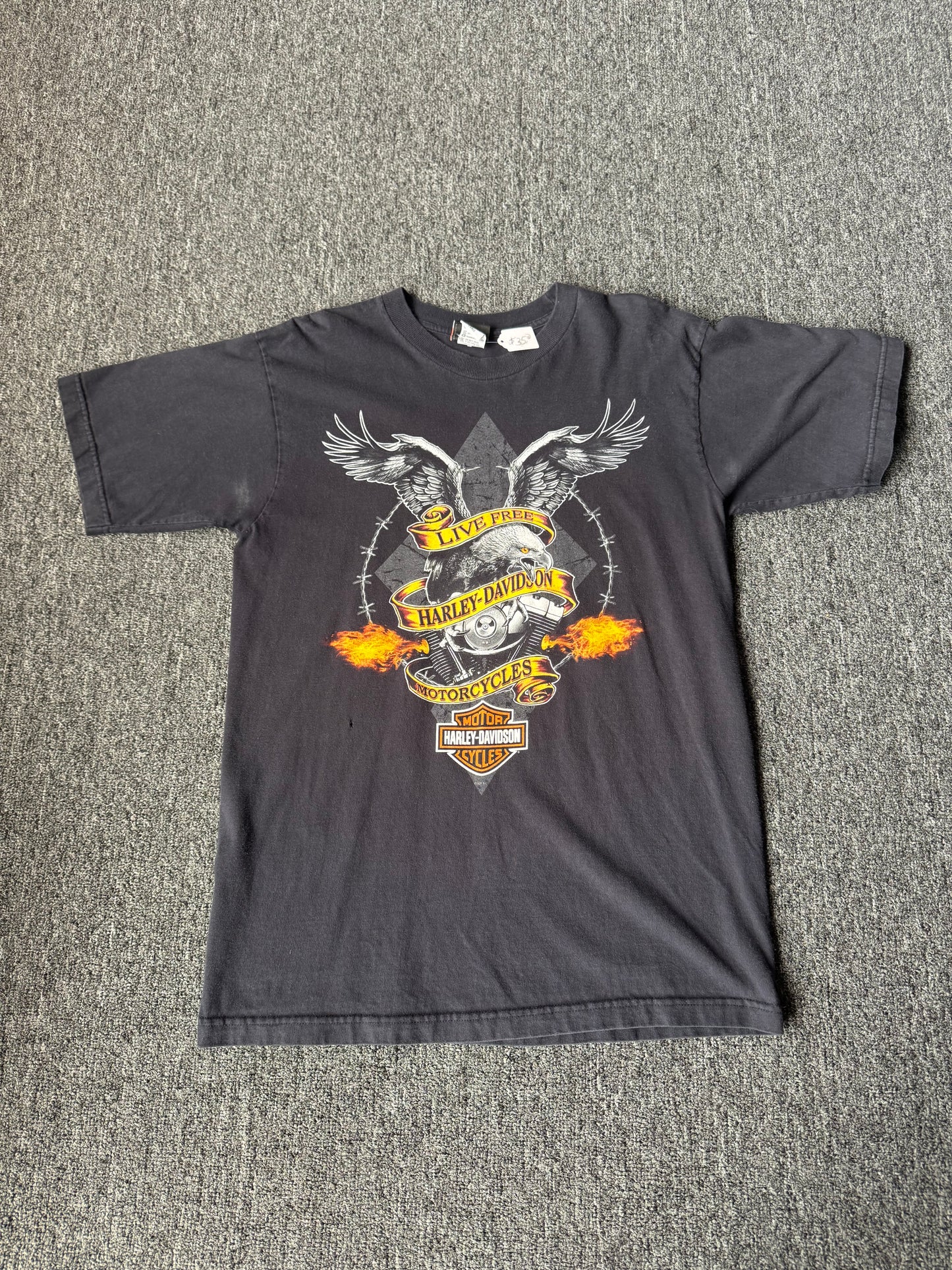 Black Grand Prairie Harley Davidson Shirt (L)