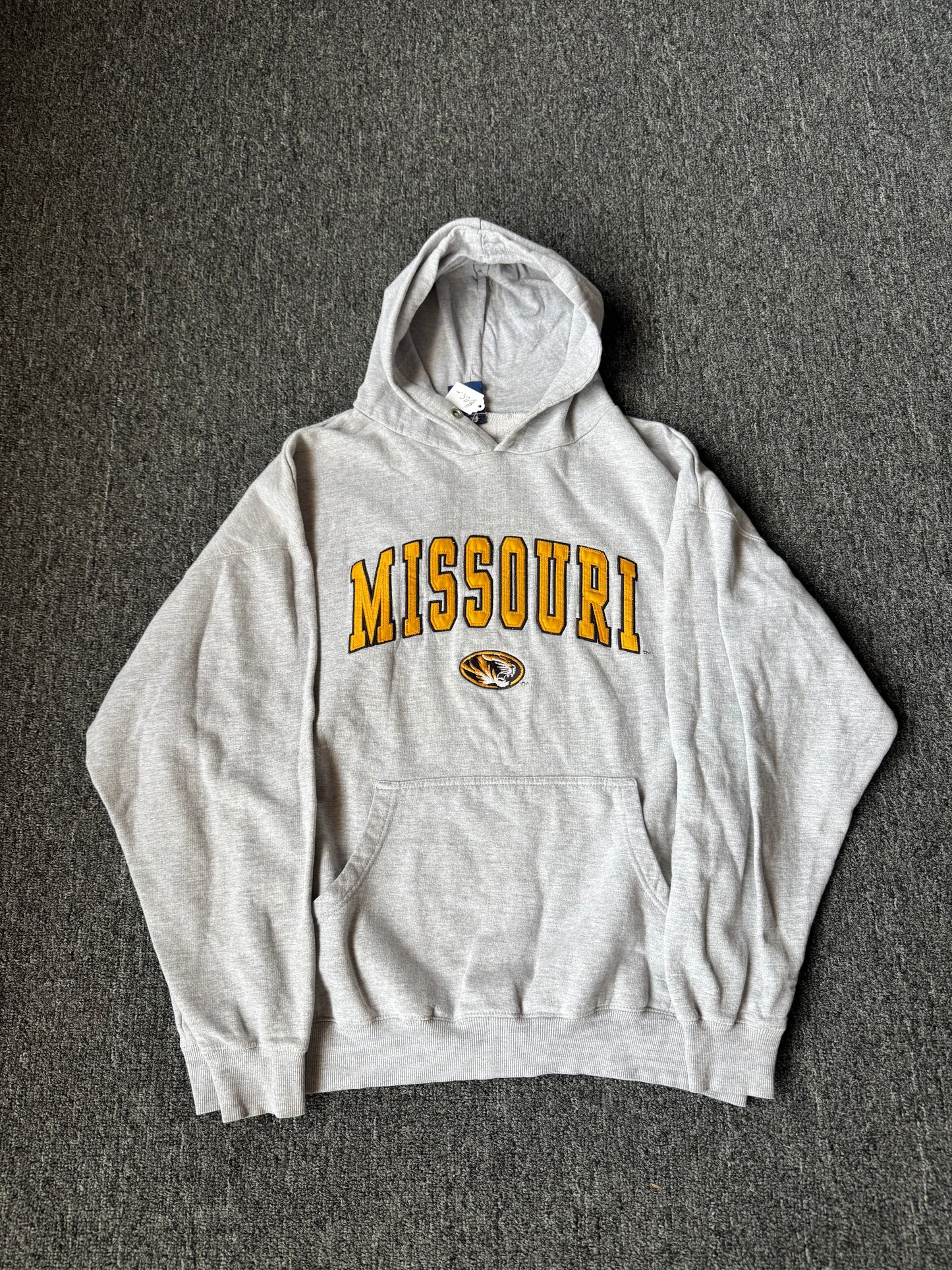 Grey Mizzou College Hoodie (XL)