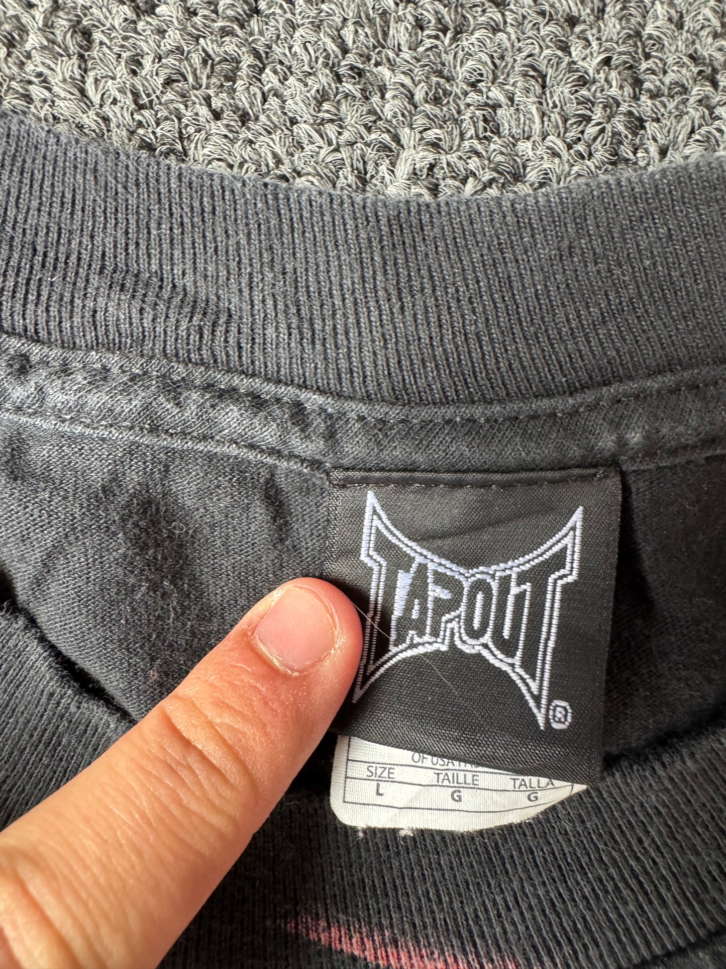 Y2K Grunge Tapout Fight Co Shirt (L)
